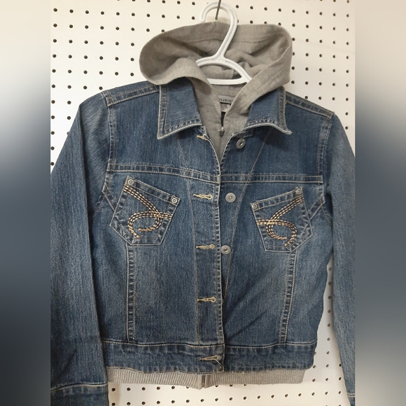 Request Jean Jacket with built in Hoodie - Picture 2 of 5